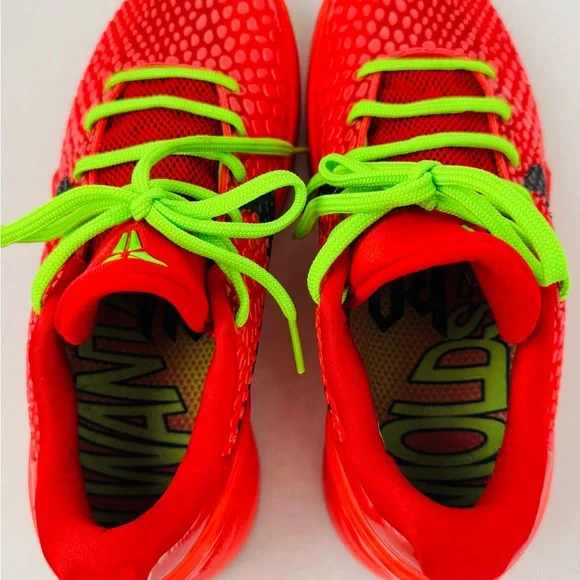 Nike Kobe Protro reverse grinch Red and Neon Green Sneakers men’s size 6.5